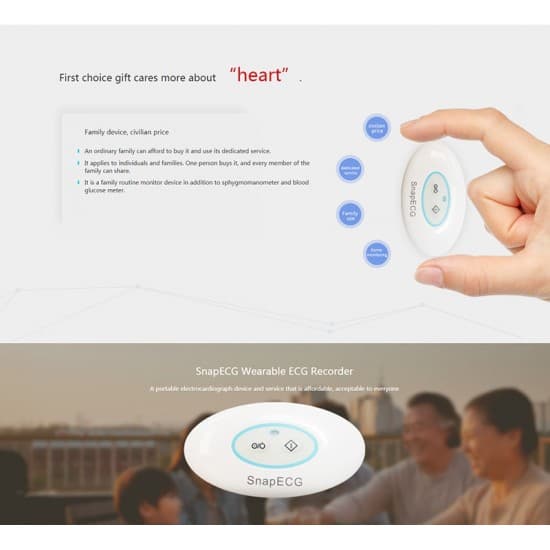 Bezdrôtový prenosný EKG monitor - sledovač EKG srdca pre Android a IOS