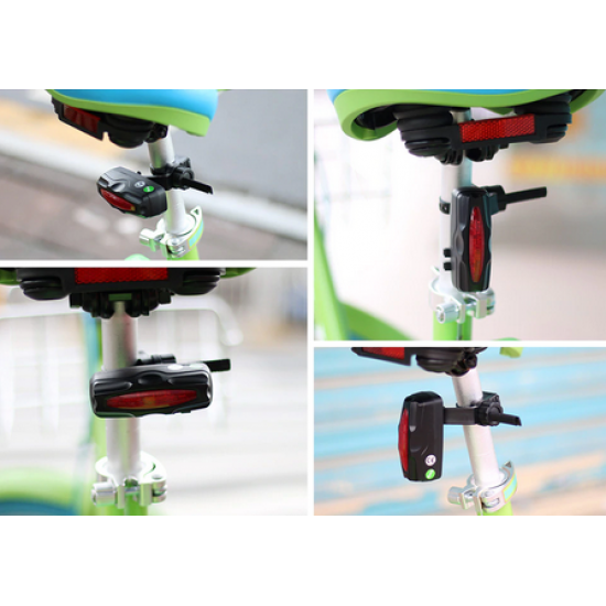 4G Vodotesný GPS tracker pre bicykle, dizajn zadného svetla, funkcia detekcie pohybu