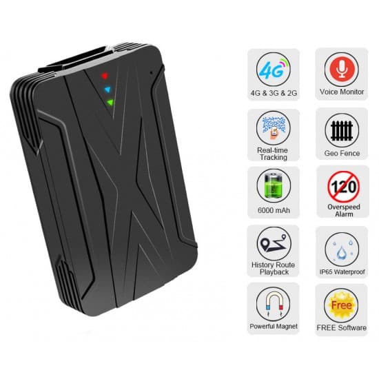 Prenosný 4G GPS tracker s magnetom, odposluchom, alarmami, SMS a online monitoringom