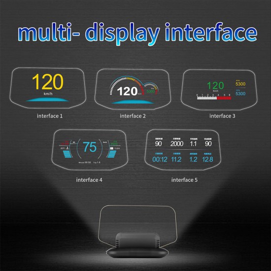 2 v 1 OBD+GPS HUD displej s profesionálnymi funkciami