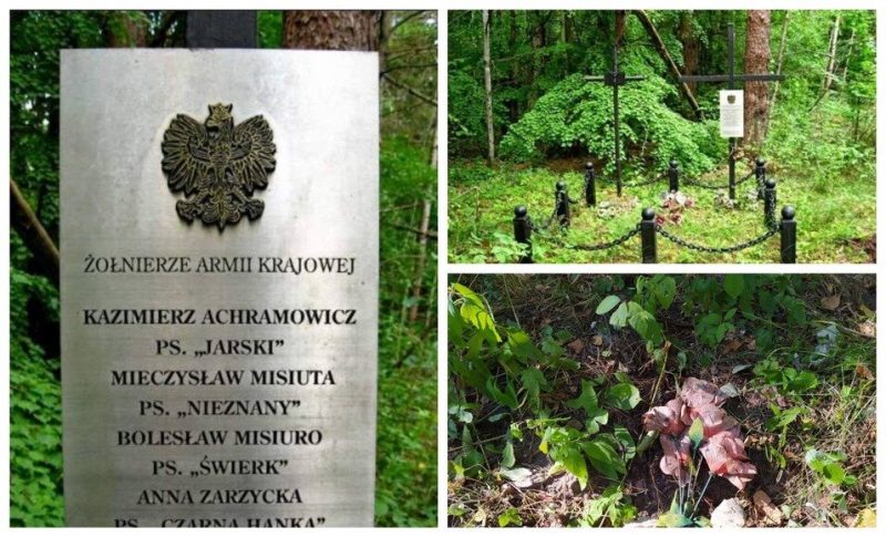 Зруйнавалі яшчэ адны могілкі жаўнераў Арміі Краёвай. Гэтым разам у Гродзенскім раёне