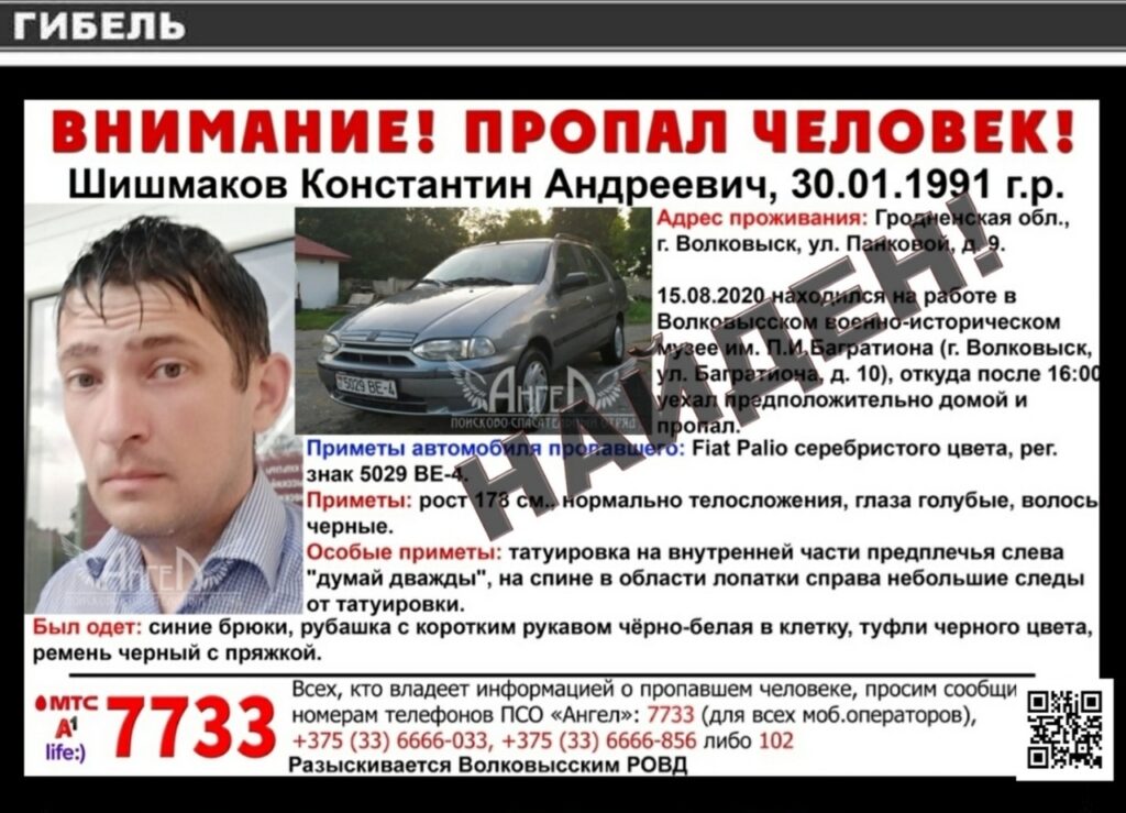 Директора музея в Волковыске нашли в Немане мертвым. На выборах он отказался подписывать итоговый протокол