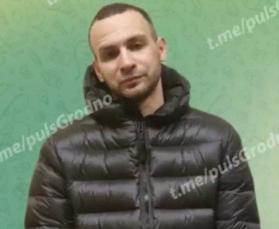 Задержанный в Гродно. Скриншот Hrodna.life