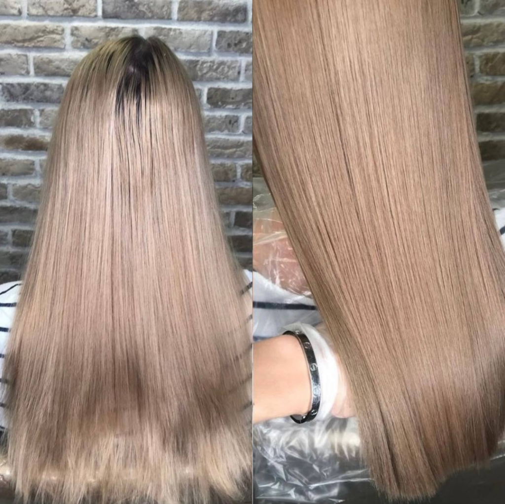 Выпрямление волос фото до и после 2