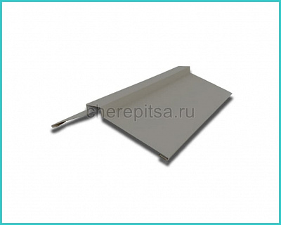 Планка конька фигурного 150x150x2000мм покрытие Полиэстер цвет RAL 7005 толщина 0,45мм