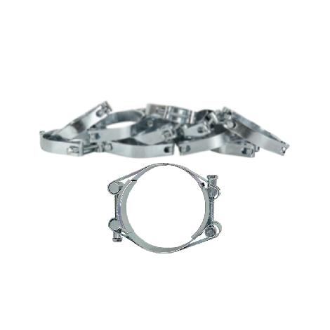 Хомут силовой двухболтовый 65-75 мм W1 RUSBELT (10 штук в упаковке)