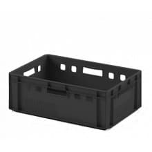 Ящик для мяса и колбасных изделий Е - 2 пластиковый, черный