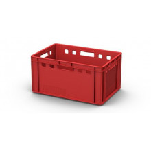 Ящик для мяса и колбасных изделий Е -3 пластиковый (красный) Морозостойкий