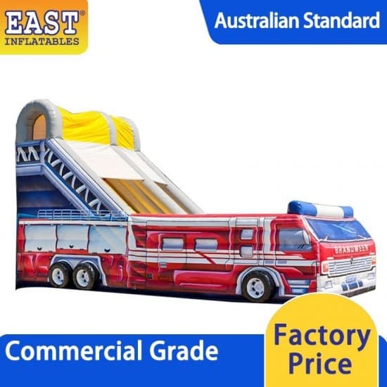 Fire Truck Inflatable Slide