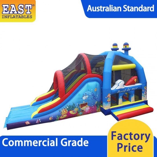 Sea Bounce House With Slide