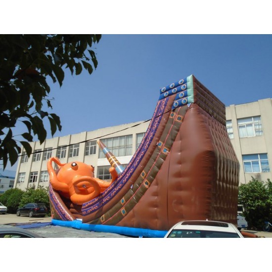 Kraken Inflatable Pirate Ship Slide