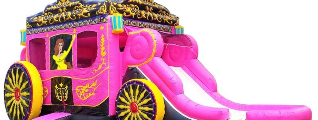 Unleash the Royal Fun with Our Princess Carriage Bouncy Castle!