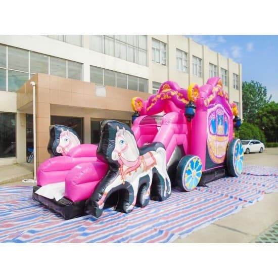 Inflatables Princess Carriage Combo Horses