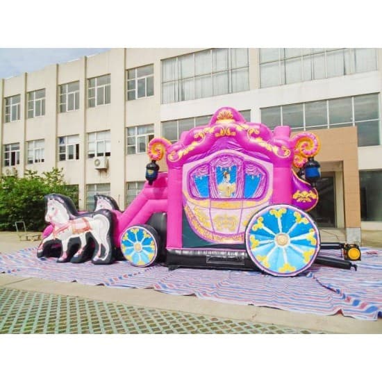 Inflatables Princess Carriage Combo Horses