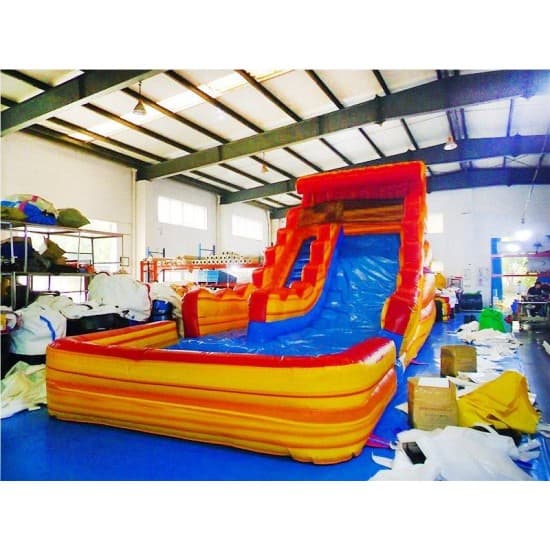 Inflatable Fire and Ice Water Slide