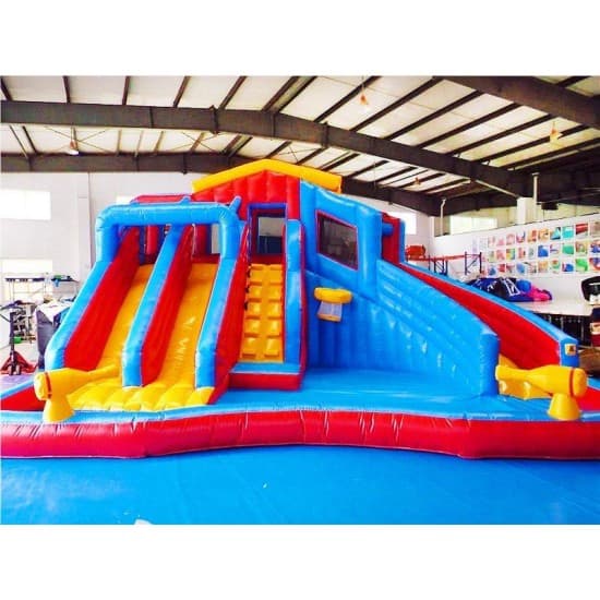 Inflatable Water Gun Slide Swimming Splash Pool Banzai