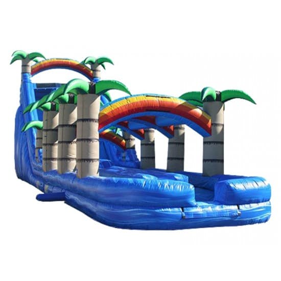 24FT Tropical Dual Lane Water Slide