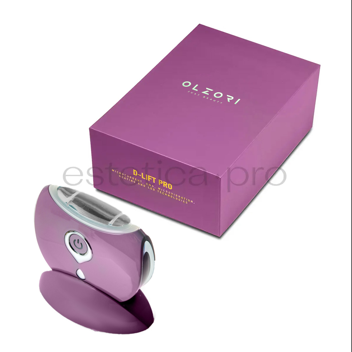 Микротоковый массажер для лица OLZORI D-Lift PRO Purple