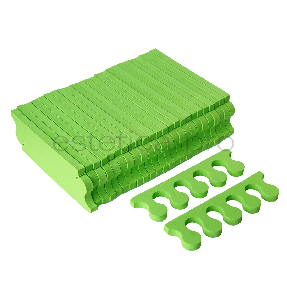Разделители для педикюра ( 25 пар)- зеленые