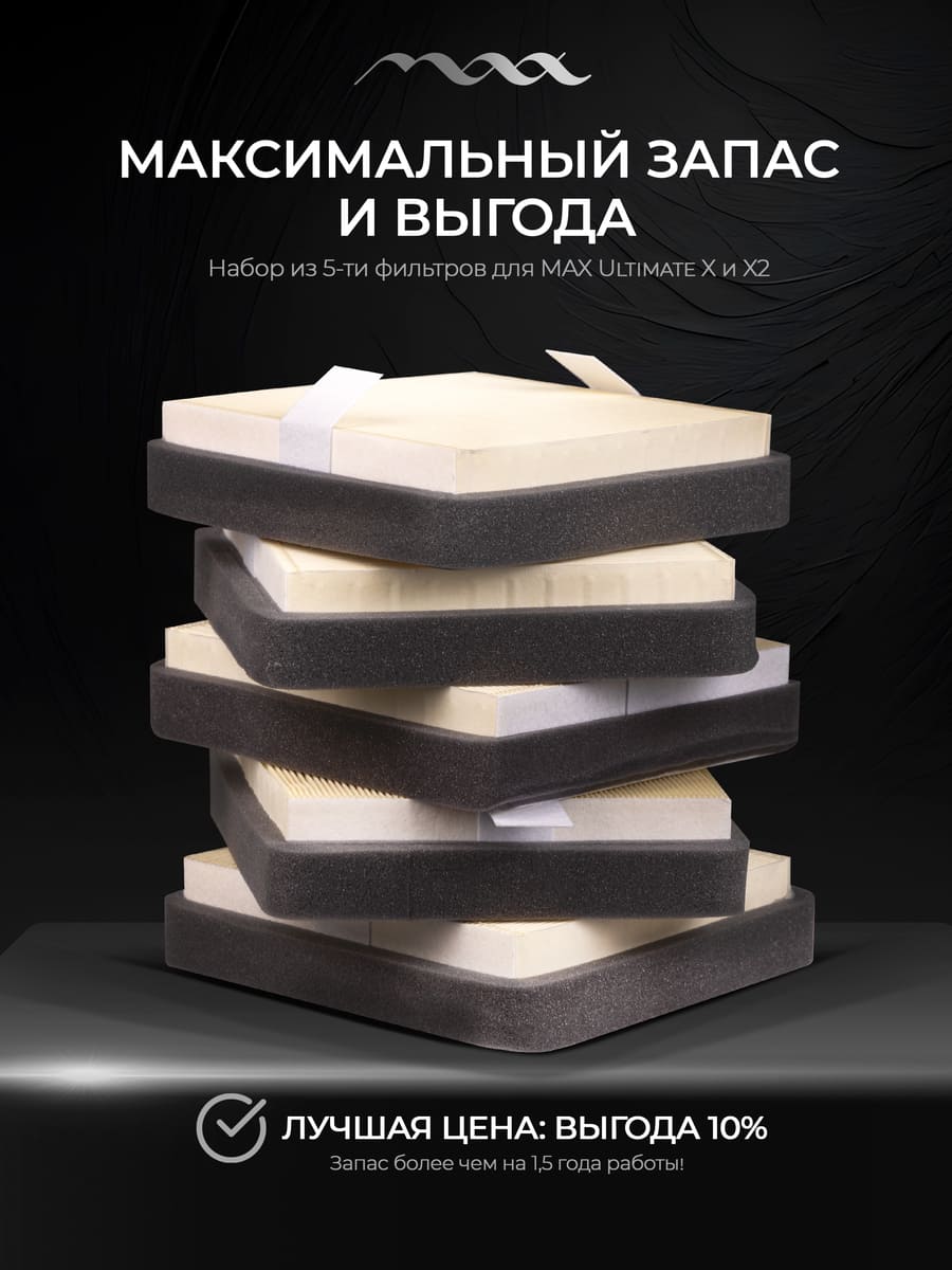 Комплект из 5 фильтров для MAX Ultimate X и X2