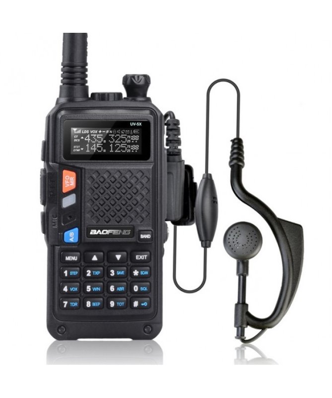 Рация Baofeng UV-5R 5 Ватт c гарнитурой. VHF (136—174 МГц) и UHF (400-520 МГц) Рация Baofeng UV-5R 5 Ватт c гарнитурой. VHF (136—174 МГц) и UHF (400-520 МГц)