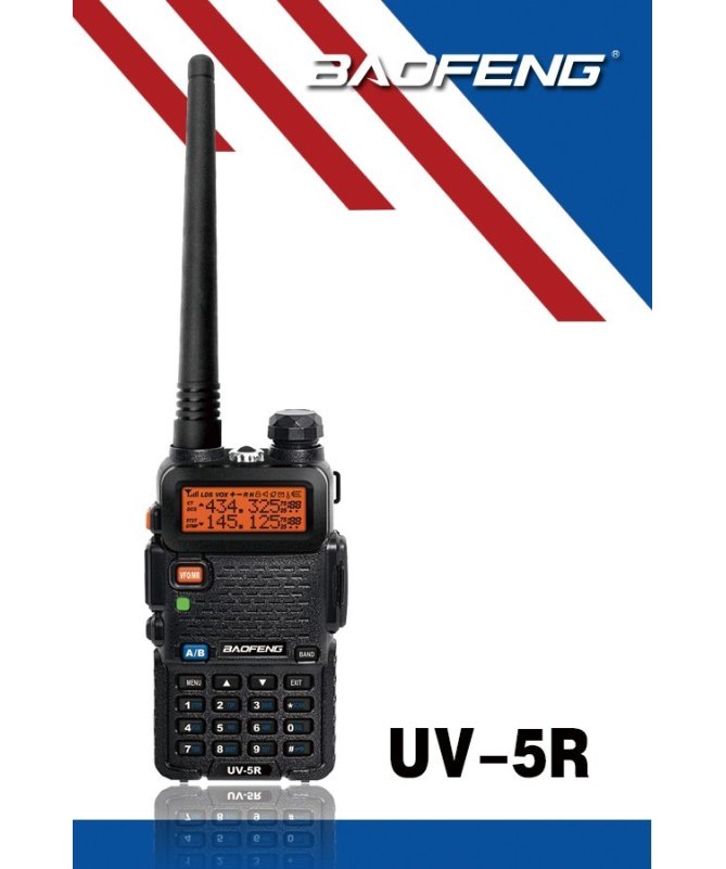 Рация Baofeng UV-5R 5 Ватт VHF (136—174 МГц) и UHF (400-520 МГц) Рация Baofeng UV-5R 5 Ватт VHF (136—174 МГц) и UHF (400-520 МГц)