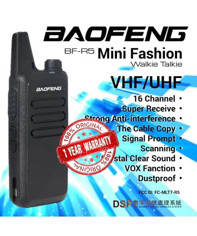 Рація Baofeng BF-R5 з гарнітурою Частоти 400-470 МГц Рація Baofeng BF-R5 з гарнітурою Частоти 400-470 МГц