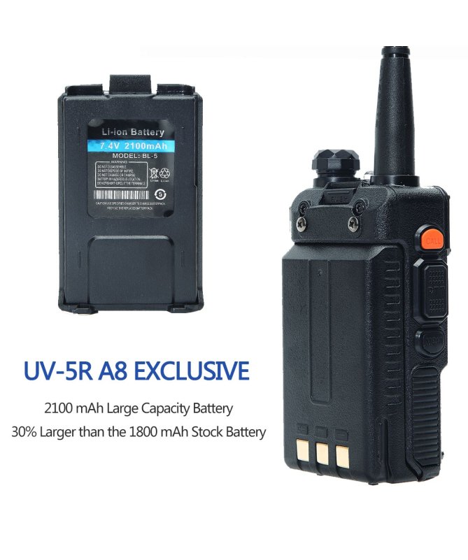 Акумулятор Baofeng BL-5 2100 мАг Акумулятор Baofeng BL-5 2100 мАг