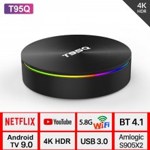 Android tv box T95Q Amlogic S905X2 Android 9.0 WIFI 2.4/5G BT4.1 Smart TV Box