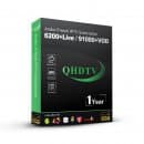 Code QHDTV 12 mois Abonnement IPTV Francais Arabe UK for Lxtream Player Smart IPTV M3u Player