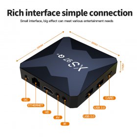 Android tv box XS97Q Android 10.0 Allwinner H313 Quad Core ARM Cortex A53 HDMI 2.0A Smart TV Box