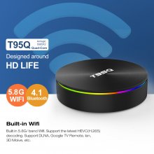 Android tv box T95Q Amlogic S905X2 Android 9.0 WIFI 2.4/5G BT4.1 Smart TV Box