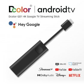 DCOLOR Android TV™ STICK Google TV based on Android 11 Amlogic S905Y4-B WIFI 2.4G/5G BT5.0 Smart TV Box