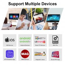 IPTV Subscription 12 Months 4K Crystal for IPTV Smarters Smart M3u Android XXX IPTV Free Trial