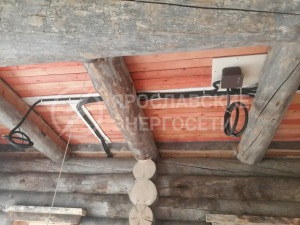 Скрытая электрика в в деревянном доме 