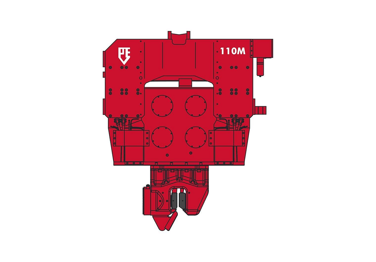 Вибропогружатель PVE 110VM кранового класса Вибропогружатель PVE 110VM кранового класса