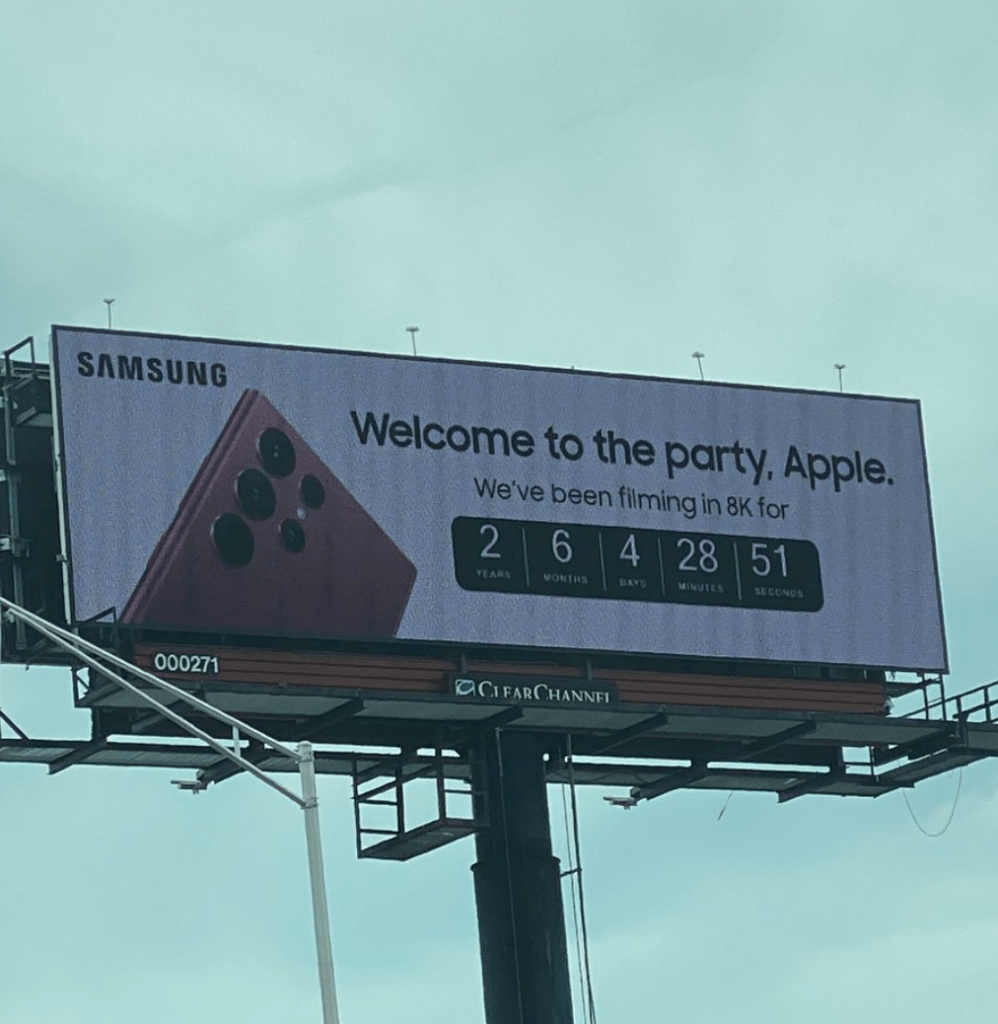 Реклама Samsung высмеивает новые iPhone 14