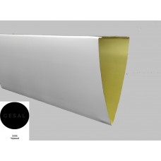 Потолок реечный Cesal V-дизайн 3305 Черный матовый 3000х40/115
