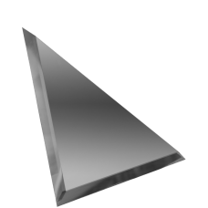 Зеркальная плитка с фацетом 10mm Треугольник Графит 150х150мм