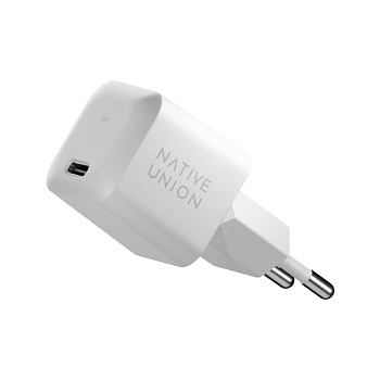 Native Union СЗУ PD Fast GaN Charger 30W Type-C (белый) FAST-PD30-2-WHT-EU Native Union СЗУ PD Fast GaN Charger 30W Type-C (белый) FAST-PD30-2-WHT-EU