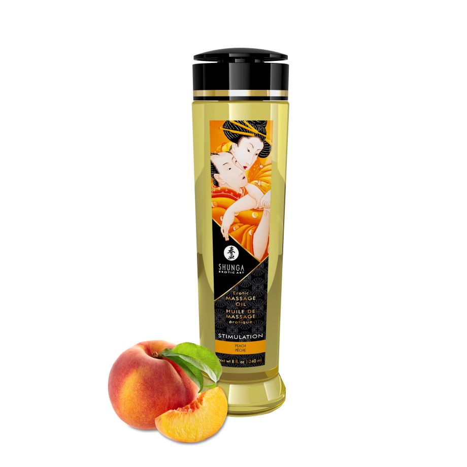 Shunga масло массажное для тела с ароматом Персика, 240 мл.