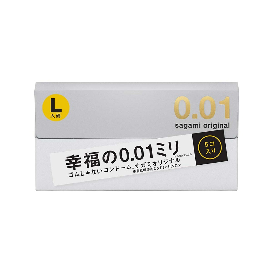 Sagami ультратонкие полиуретановые презервативы Original 001 Large, 5 шт.