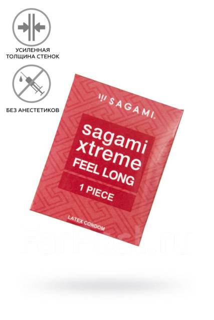 Sagami Xtreme презервативы латексные Feel Long, 1 шт.