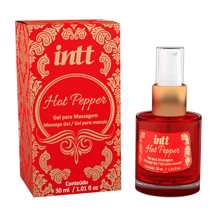 Intt массажный гель с эффектом тепла Hot Pepper, 30 мл.*