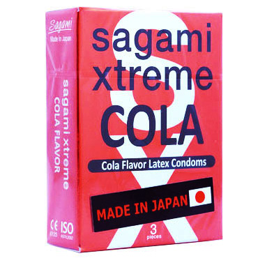 Sagami презервативы с ароматом Колы, 3шт.