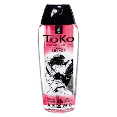 Lubrificante a base acquosa Shunga Toko Aroma fragola e vino con bollicine 165 ml