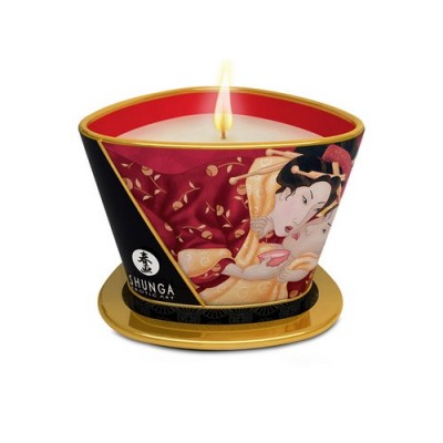 Shunga - Candela massaggio Romance aroma fragola vino frizzantino170 ml