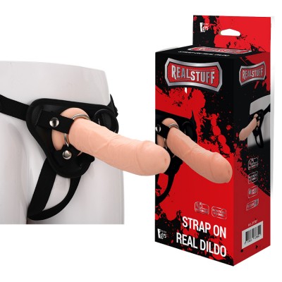 Strap On Realistico con Dildo in Silicone 21 cm Diametro 5 cm