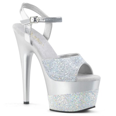 ADORE-709-2G Sandalo Argento con Glitter