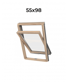 Окно мансардное двухкамерное KAV B1500 DAKEA® 55x98